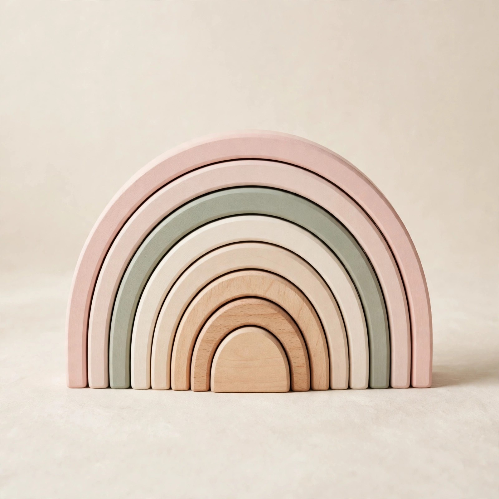 Pastel Stacking Rings wooden toy